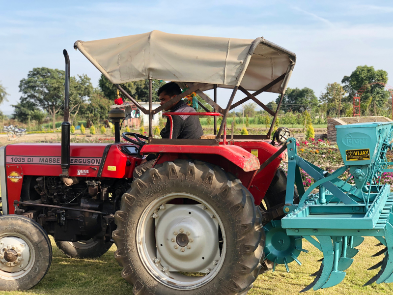 Happy Farmer with VIJAY Implements